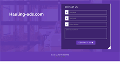 Desktop Screenshot of hauling-ads.com