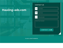 Tablet Screenshot of hauling-ads.com
